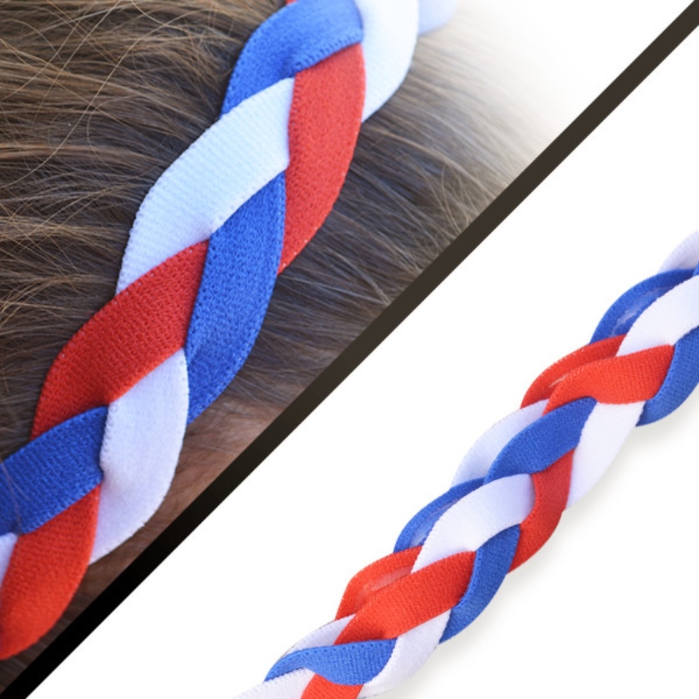 Girls Sports No Slip Braided Headband
